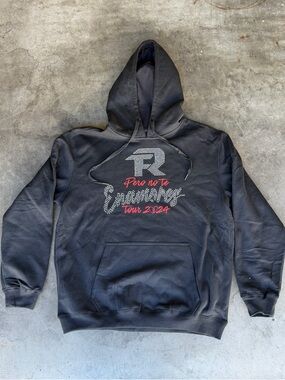 Fuerza Regida Pero No Te Enamores Tour 2024 Bejeweled Black Hoodie Men’s L